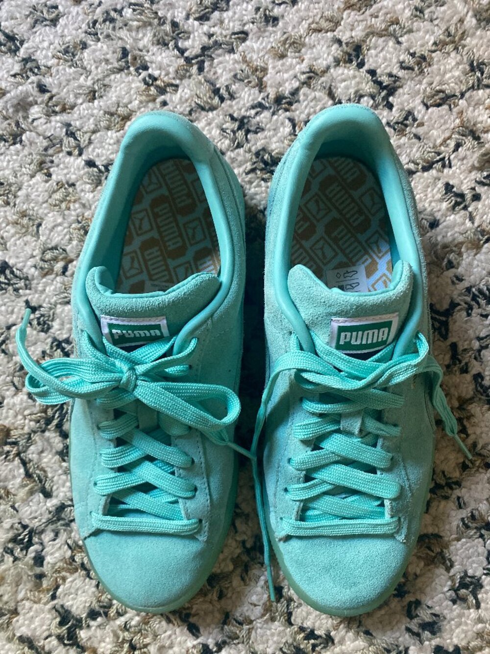 Puma Suede Classic Sneakers in Mint US 6.5